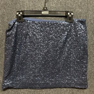 GAP Sequin Dressy Cute Mini Skirt Navy Blue Size 8